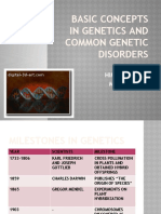 Basic Concepts in Genetics and Common Genetic Disorders