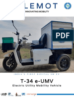 Electric utility vehicle for last mile delivery