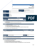 2.0 Meeting Minutes