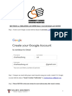 Section A: Creating An Official C.S.I Google Account