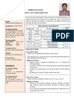 CV for Doctorate in Vegetable Breeding