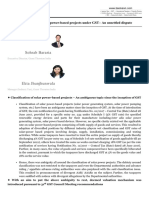 Classification of solar power-based projects under GST– An unsettled dispute Classification of solar power-based projects under GST– An unsettled dispute