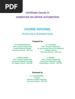 COA Course Material