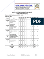 CO-PO-PSO Mapping