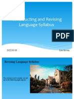 Constructing and Revising Language Syllabus