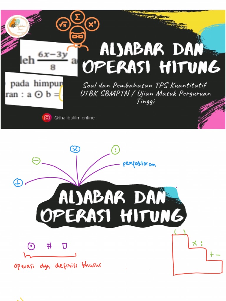 Modul TPS Kuantitatif (Aljabar, Operasi Hitung, Aritmatika Sosial) - 1 ...
