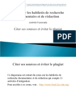 Citer Ses Sources Et Éviter Le Plagiat: Activité 9 (Extrait)