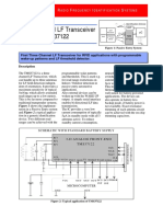 Three Channel LF Transceiver (3D AFE) TMS37122: R F I S