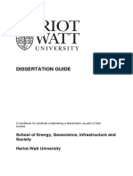 Dissertation Guide: School of Energy, Geoscience, Infrastructure and Society Heriot-Watt University