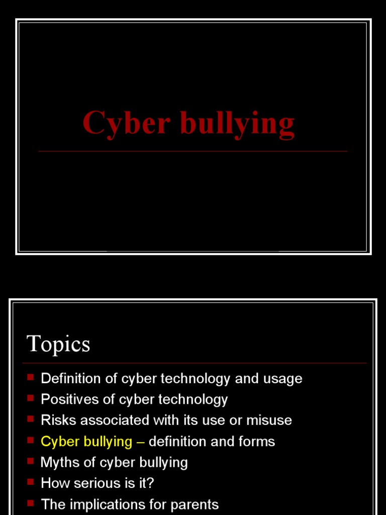 Understanding Cyberbullying Risks | PDF | Cyberbullying | Bullying