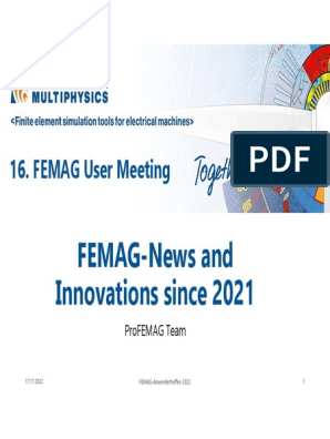 01 Entwicklung Von FEMAG Seit 2021.proFEMAG-Team, PDF, Electric Motor