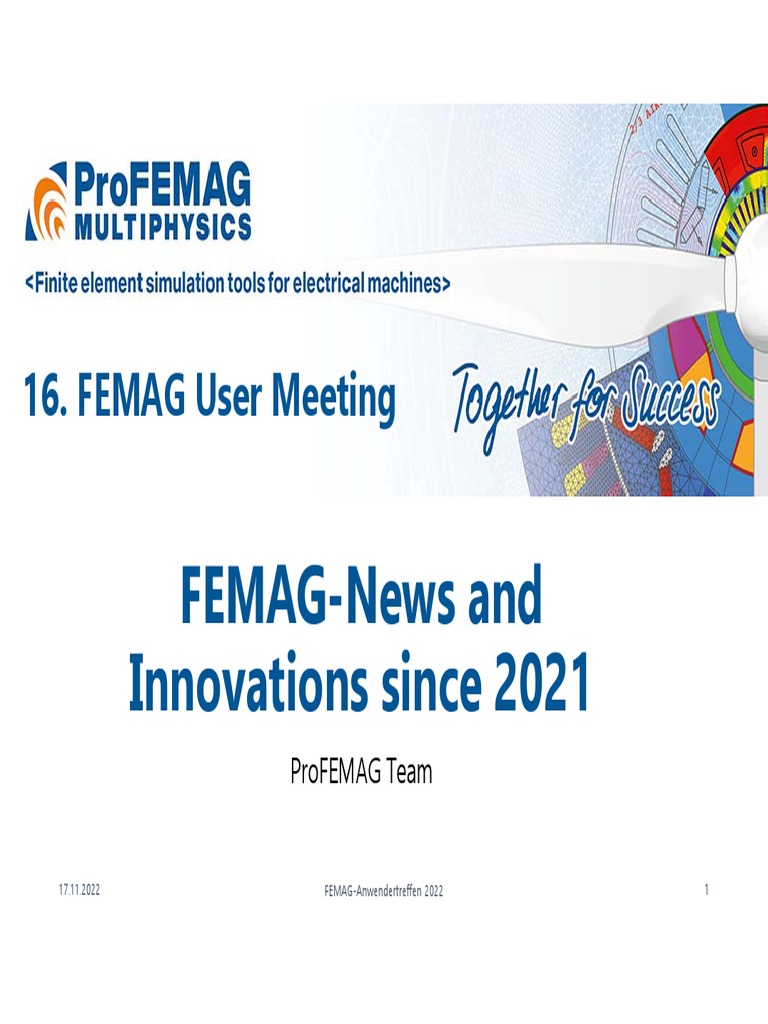 01 Entwicklung Von FEMAG Seit 2021.proFEMAG-Team | PDF | Electric Motor ...