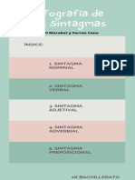 Infografía de Los Sintagmas