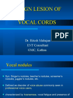 Benign Lesion of Vocal Cords