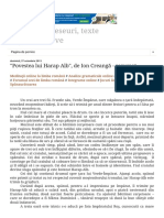 Compuneri, Eseuri, Texte Argumentative: "Povestea Lui Harap Alb", de Ion Creangă - Rezumat