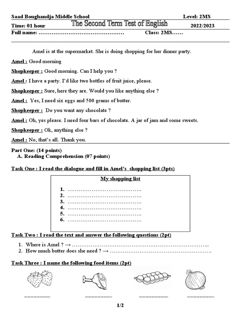 Second Term Test PDF Plural Linguistics