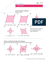 Third Space Learning Area of A Rhombus GCSE Worksheet