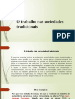 O Trabalho Nas Sociedades Tradicionais