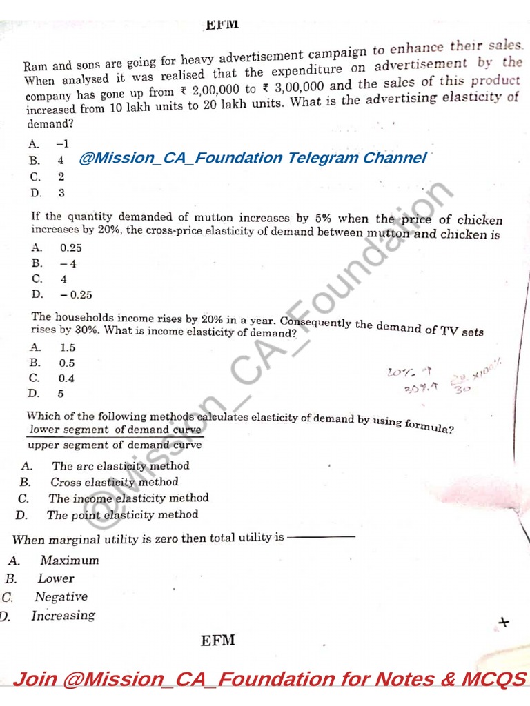 ECO & BCK Dec 22 Paper mission CA Foundation PDF