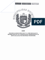 Bases: Unidad de Recursos Humanos Gerencia de Administración Y Finanzas Municipalidad Distrital de Ilabaya