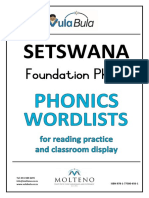Setswana: Tel: 011 484 6245 Info@molteno - Co.za WWW - Vulabula.co - Za