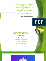 Implementing An Asset Management System For: Integrity Assets Corporation