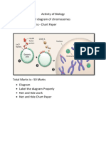 Activity of Biology Make The Artificial Diagram of Chromosomes Material Required Is:-Chart Paper