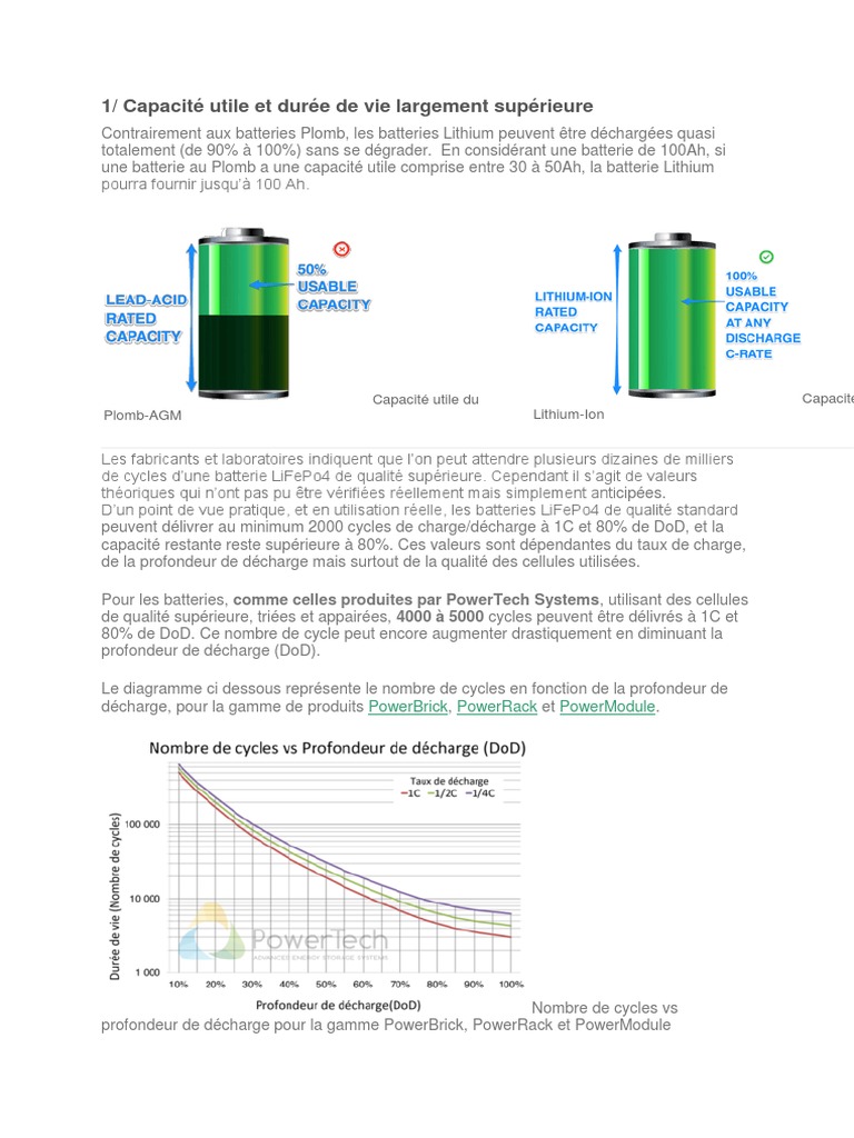 Batterie Lithium | PDF | Pile rechargeable | Électricité