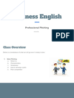 Professional Pitching - INSEEC Business English