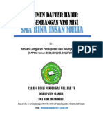 Dokumen Daftar Hadir Visi Misi