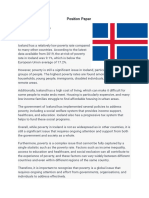 AGENDA: No Poverty Country: Iceland: Position Paper