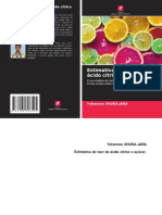 Estimation of Citric Acid and Sugar Content Its Nutritional Values Analysis of Selected Acidic Fruits. Yohannes Shuka (2023) Book 1in Portuguese Version