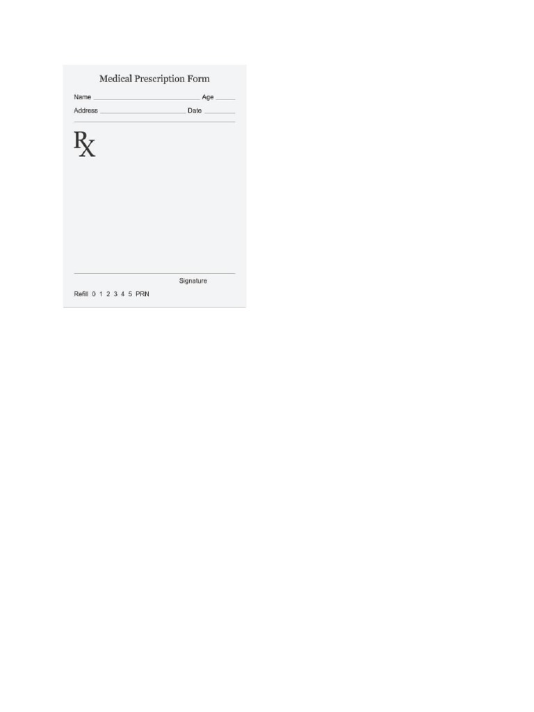 Prescription Pad | PDF