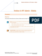 Machine Definition in RT Admin - Elekta