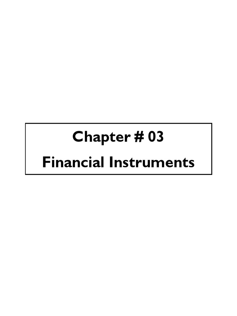 Financial Instrument PDF Fair Value Equity (Finance)