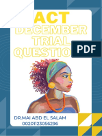 December Trial Questions (DR - Mai Abd El Salam)