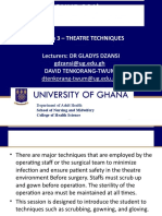 Lesson 3 - Theatre Techniques: Lecturers: DR GLADYS DZANSI Gdzansi@ug - Edu.gh David Tenkorang-Twum