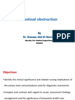 Intestinal Obstruction: by Dr. Shereen Abd El-Moniem