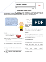 Professor (A) : Nayra Silva Reis Inocêncio Aluno (A) : / / 2023: ATIVIDADE DE MATEMÁTICA - Probabilidade