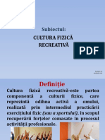 Cultura Fizica Recreativa