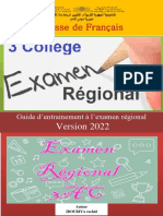 Guide d’entrainement à l’examen régional. Troisième année collégial. Direction provinciale de Sidi Kacem ELEVES11