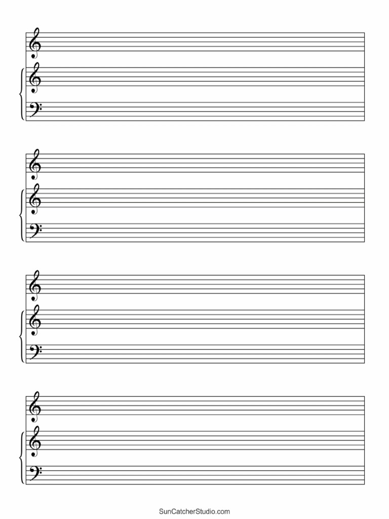 Blank Sheet Music Vocal Piano | PDF