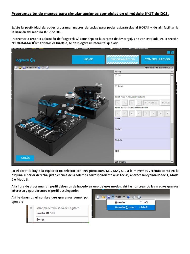 Instrucciones para Crear Macros Logitech G | PDF | Macro (informática ...