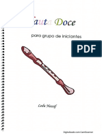 Flauta Doce para Grupo Iniciante LEDA
