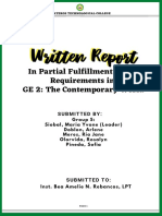 Group 5 Written Report Module Format