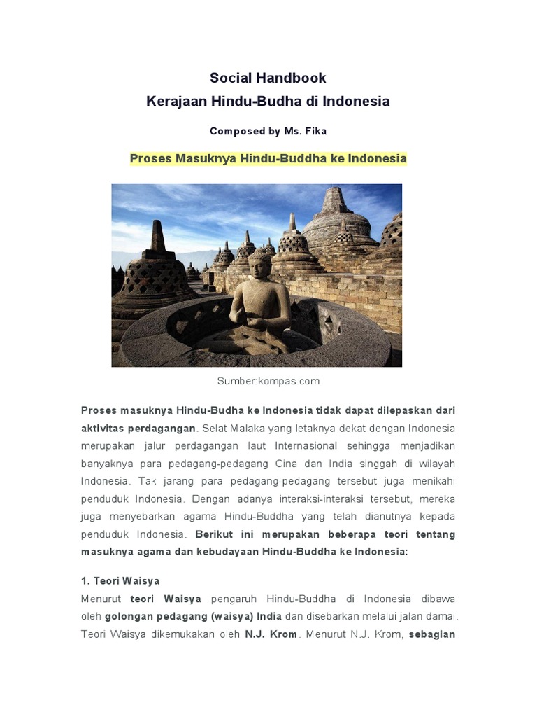 Social Handbook Masa Kerajaan Hindu Budha Pdf