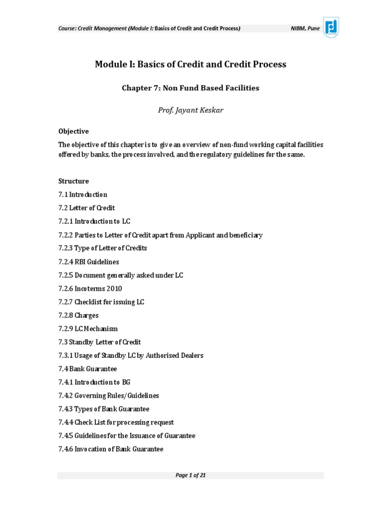 module-i-basics-of-credit-and-credit-process-chapter-7-non-fund