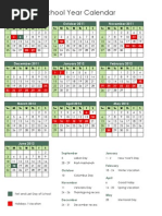 2011-2012 Calendar | PDF | High Schools | Academia