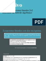 Sistema de Ecuaciones Lineales 2x2