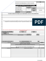 Reporte de Producto No Conforme: Nodo Matatena